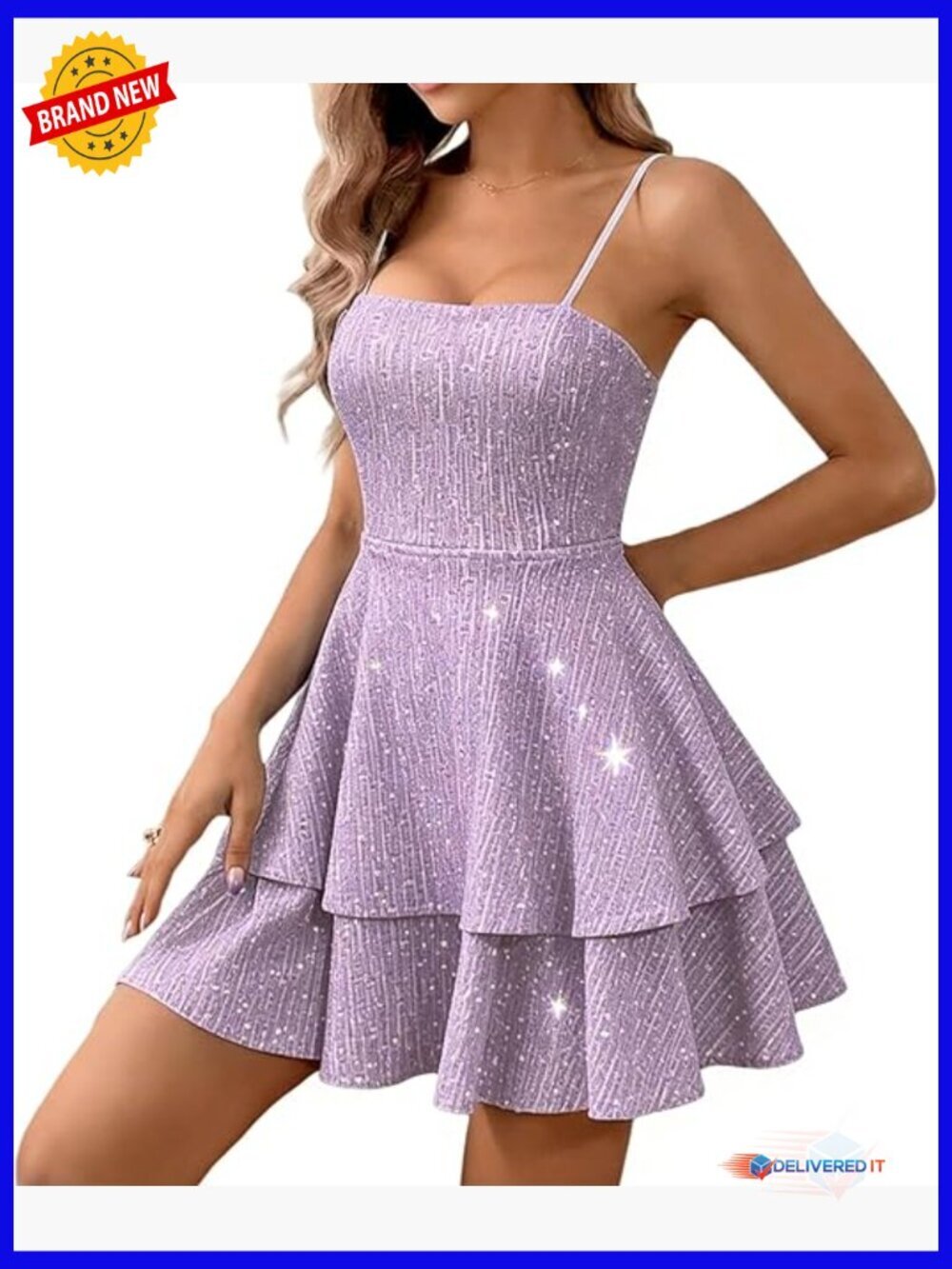 Backless Bow Tie Spaghetti Strap Mini Dress, A-Line Ruffled Hem, Club Party